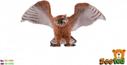Plastic figurine of the Eurasian eagle-owl 11 cm