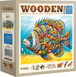 Wooden Puzzle Fashion Fish 150 Pieces