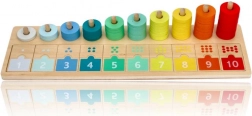 Houten tel- en sorteerbord 1–10 LELIN