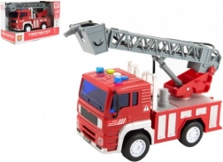 Vatrogasno vozilo s vodenom mlaznicom i svjetlosnim efektima