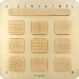 Masterkidz tableau sensoriel mural – reconnaissance des textures