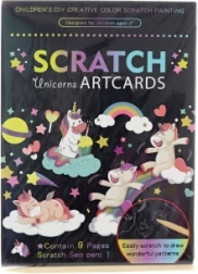 Scratch Art Pictures Unicorn – set of 9 pcs
