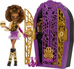 Punčka MONSTER HIGH Strašljive skrivnosti Clawdeen Wolf s skrivno omaro in dodatki