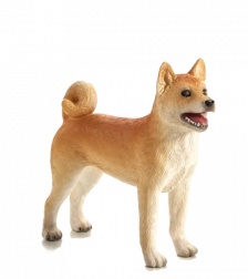 Plastic figuurtje hond Shiba Inu MOJO