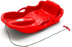 plastic slee met rugleuning en remmen Baby Mix Speed Bob rood