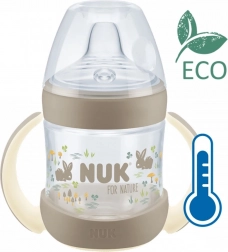 Training baby bottle NUK for Nature with temperature control 150 ml brown (6–18 months)