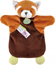 Plišani lutak na ruku panda crvena 25 cm