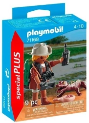 Playmobil Special Plus badacz z młodym kajmanem