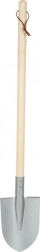 Pointed gray shovel for children