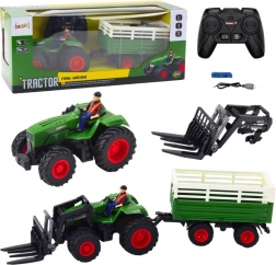 RC Tractor with Trailer and Forks 2.4 GHz