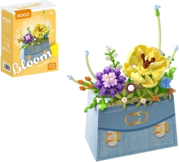 Jeu de construction KOCO mini fleur dans un sac à main, 223 pièces