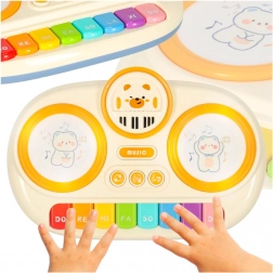 Pianoforte interattivo per bambini organo educativo beige
