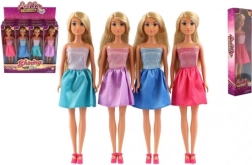 Anlily pop met gewrichten 28 cm in elegante jurk