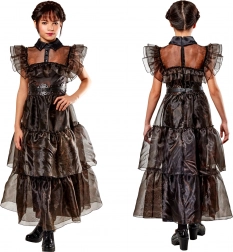 Karnevalkostume – pigekjole WEDNESDAY Rave’n Dance 134–140 cm