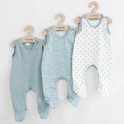 Dječje zeke NEW BABY Classic II Uni, set 3 kom, mentol, vel. 74 (6–9 mjeseci)
