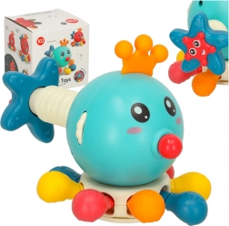 Gioco sensoriale e massaggiagengive per neonati polipetto Bibi-Inn blu