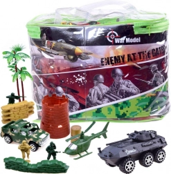 Large Set of Military Toys with Tanks and Soldiers