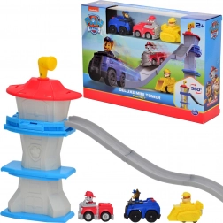 Paw Patrol deluxe stolp 3-v-1 s stezo in 3 avtomobilčki