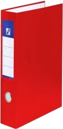 Raccoglitore A4 laminato rosso, 4 anelli