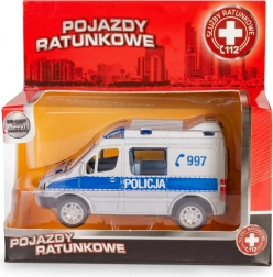 Policijski model MERCEDES-BENZ Sprinter 1:50 s pogonom pull-back Daffi