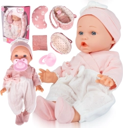 Poupée 30 cm avec porte-bébé