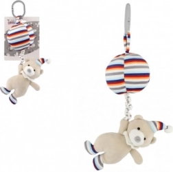 Plišasti medved z balonom - viseča igrača 30 cm