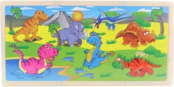 Wooden Dinosaur Puzzle 96 Pieces