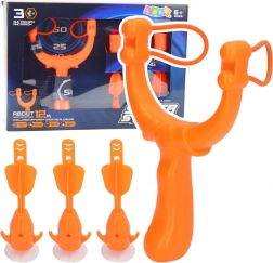 Zestaw do strzelania Super Strike – proca z strzałkami z przyssawkami, 3 szt.