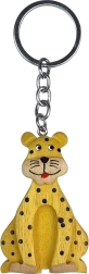 Portachiavi di legno grande Leopardo
