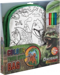 Color-in Backpack with Dinosaur Design