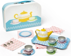 BIGJIGS TOYS Tea Set in a Carry Case
