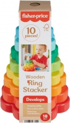 Wooden Pyramid Fisher-Price Flower Shapes