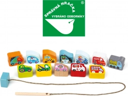 Drveni prometni alati Cubika za nižanje