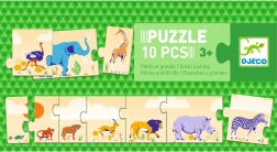 Dlhé puzzle pre deti 10 dielikov od DJECO