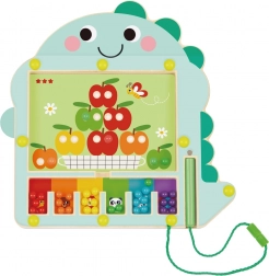 Magnetic Color Sorting Game with Dinosaur