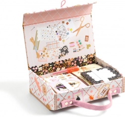children’s case with a set of letter paper and stickers TINOU pink