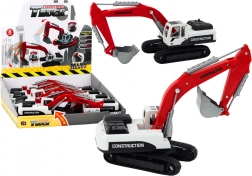 Metallraupenbagger rot-weiß