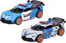 Polizeiauto mit Schwungradantrieb, Licht- und Soundeffekten, 18 cm