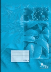 A4 School Notebook plain 20 sheets blue