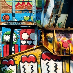 Kwadratowe puzzle CURIOSI Amsterdam – wzór III, 80 elementów