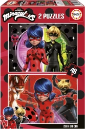 Puzzle Miraculous: Le storie di Ladybug e Chat Noir 2x48 pezzi EDUCA