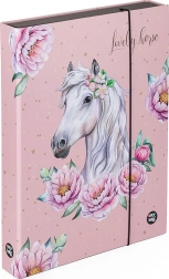 Škatla za zvezke A4 Jumbo konj Romantic