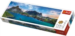 Puzzel 500 stukjes panorama – Lofoten, Noorwegen