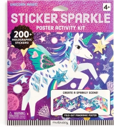 Set bleščečih nalepk s Čarobnimi samorogi