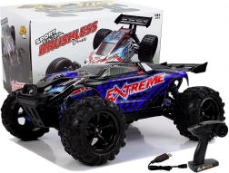 Auto RC 1:18 off-road 4x4 blu ENOZE, velocità 45 km/h