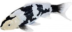 Mojo koi carp figurine Shiro Utsuri