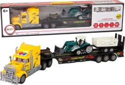 Daljinski upravljani kamion s poluprikolicom 60 cm i bagerom s lampicama