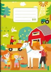 A5 Lined School Notebook Farm 10 Sheets