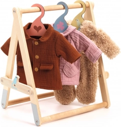 Hanger with hangers for Djeco doll