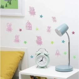 Glow-in-the-dark wall stickers Peppa Pig
